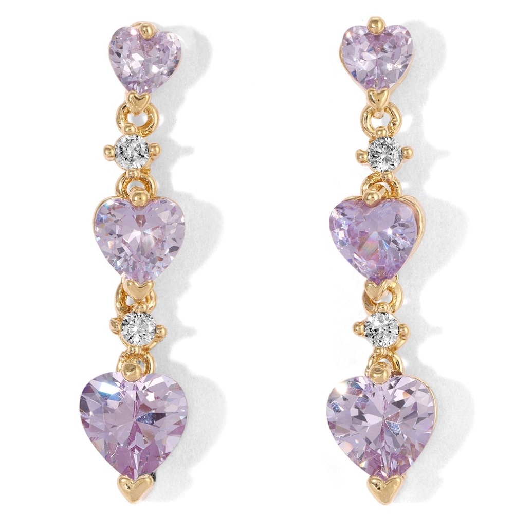 New Vanessa Mooney THE MUSETTA HEART EARRINGS